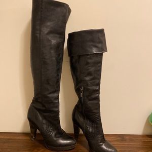 Black over the knee Frye boots 7.5